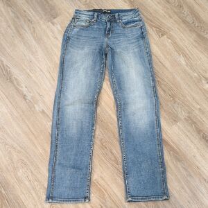 💙💝NWT Rank 45 Classic Blue Mid Rise Straight Denim Jeans size 26 W x 32 L💝💙